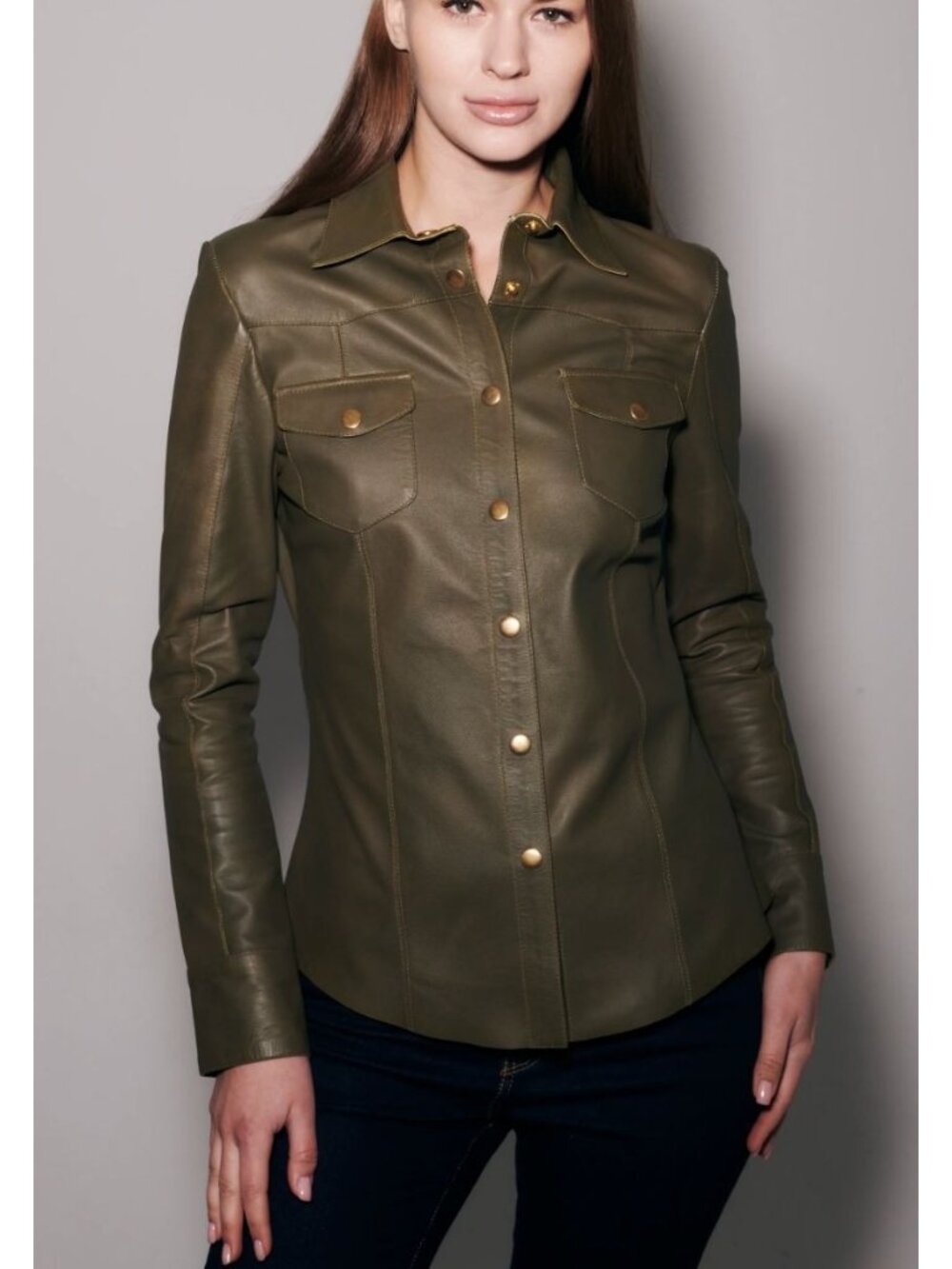 JKT Jakett NYC Jacket New York Robin Matte Leather Jacket in Jalapeño Size Small